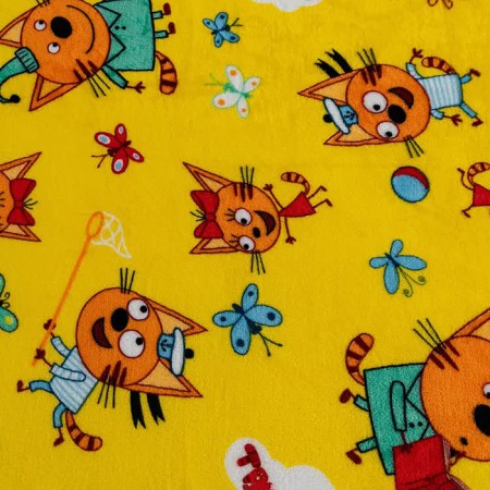 Pedid Pavlinka Three Cats Game yellow 100x150cm Aerosoft, 190g/m PE100%-2
