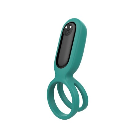A set of vibrators for a pair of Trio for Two, silicone, emerald color.-13