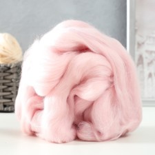Fasting wool 100% half -toned wool 50 g (292 roses. Quartz)