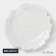 Porcelain dining porcelain Magistro "Rose", D = 25 cm, white color
