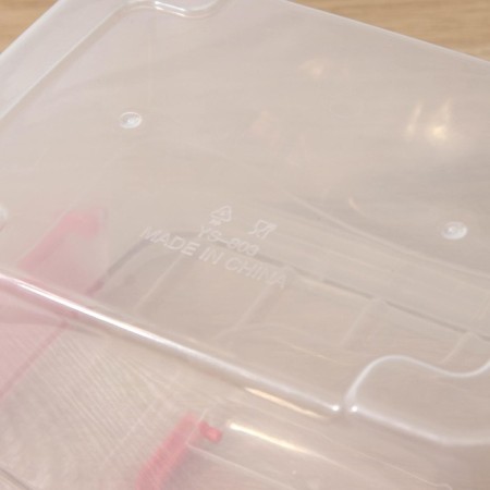 Plastic storage container with a “diplomat” lid, 25 × 17.5 × 13 cm, color mix-7