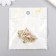 Decor for creativity metal, rhinestones "Dolphin with heart" gold 1.2x2 cm