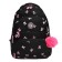 School backpack, 39 x 30 x 20 cm, Grizzly, ergonomic back, + keychain, black