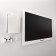 Universal bracket for game joysticks, wall, white