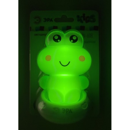 Non-light nightlight NN-608-SW-GR in a socket with a switch, color is green-10