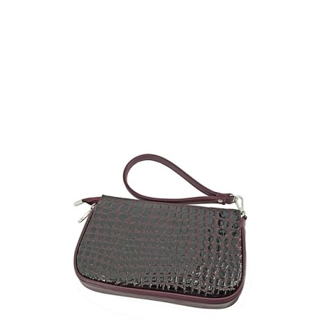 Cross-Bodi bag, lightning department, burgundy color 16x25x3cm-2