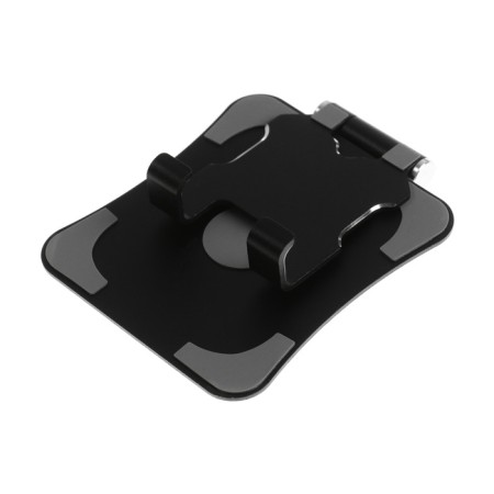 A phone stand, adjustable, folding, 360 ° rotation, metal, black-6
