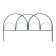 Decorative fence, 50 × 425 cm, 5 sections, metal, green, "parachute", Greengo