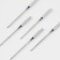 Needles for flat spaces and overcoming vehicles, for Jersey, No. 80/90, 5 pcs