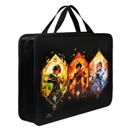 Folder with A4 handles, 330 x 260 x 75 mm, plastic, pens, Calligrata "Anime Game"-1