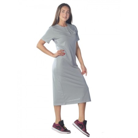 Female dress w.w.f.h., size 54, light gray color-2