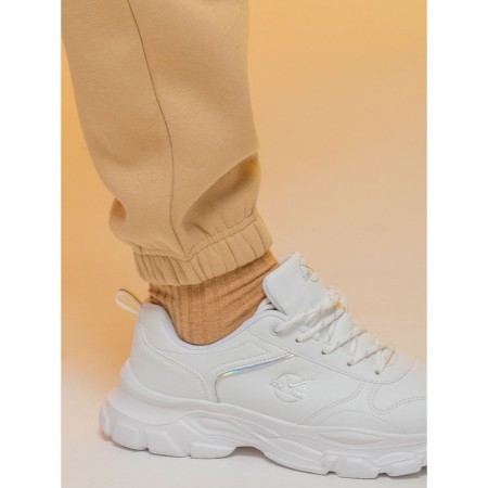 Female trousers, size 50, sandy color-7