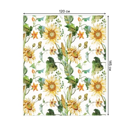 Tables on the table "corn and sunflowers", rectangular, oxford, size 120x145 cm-1