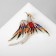 Brooch "Firebird", colored in gold