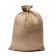 Jute bag, 50 × 69 cm, density 260 g/m², weaving 46 × 34 threads, with ties