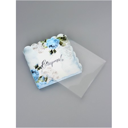 Cookie box, confectionery packaging, "March 8", 18 x 18 x 3 cm-3