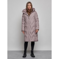 Coat insulated winter female, size 46, brown color