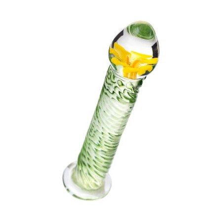 Unrealistic phallimitator Sexus Glass, glass, transparent, 16.5 cm-2