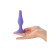 Anal plug "Pitches-fire", size S, silicone, purple, 11.3 cm