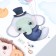 Sticker Plastic Interior color "Elephant and Hedgehog" 30x20 cm