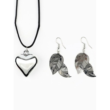 Earrings and chocker "You are the most tender and beautiful", 9 x 10 cm-1