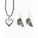 Earrings and chocker "You are the most tender and beautiful", 9 x 10 cm
