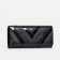 Women's wallet on the button, Textura, black color