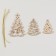New Year's blanks for creativity "New Year! Christmas trees with a suspension ", 3 pcs