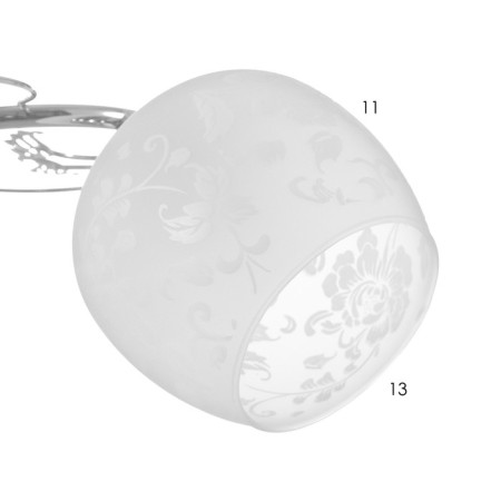 Cell chandelier "Courage" 3x40W E27 Color: silver-5