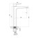 Cersanit wisla a63059 shell mixer, tall, drain set