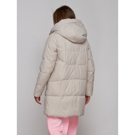 Winter jacket, size 48, beige color-7