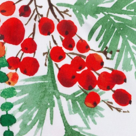 The tablecloth of the New Year's share "SHRISTMAS BERIES" 145*300 +/- 2 cm, 100% p/e-8