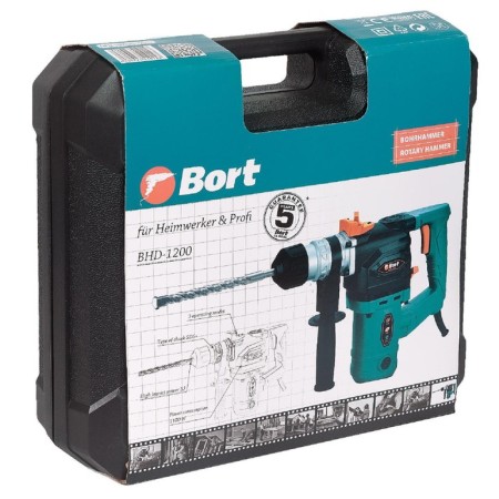 Perforator Bort BHD-1200, 1100 W, SDS+, 5 J, 3 modes, 800 rpm, 4000 beats/min-6