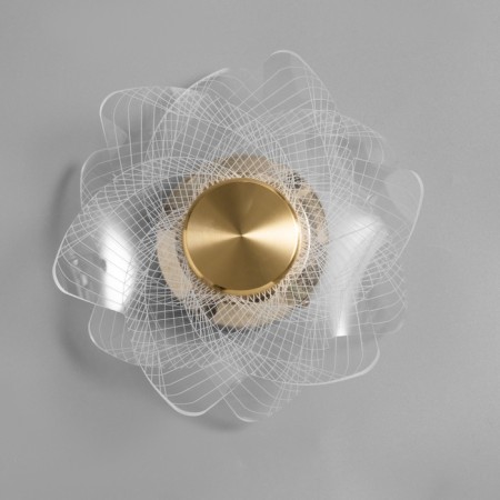 Bra "Amadeus" Led 3000k gold 20x20x10cm-4