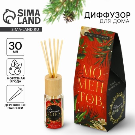 Aromadiffusor aromatic sticks "New Year's collection: magic moments", aroma frosty berry, 30 ml