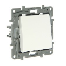 Выключатель Legrand Etika 672201, 10 А, 1 клавиша, скрытый, белый