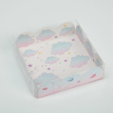 Bearbox, confectionery packaging with PVC lid, “hire yourself”, 10.5 x 10.5 x 3 cm-2