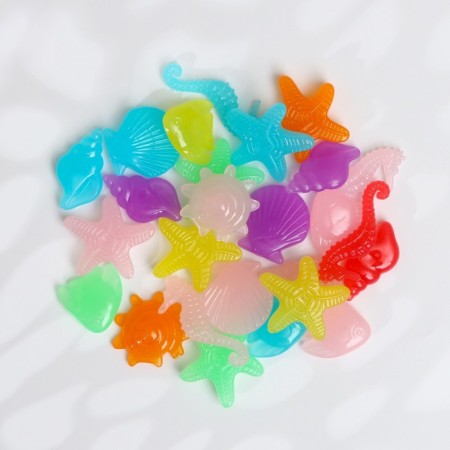Luminous decor "Underwater World" mix, 100g / faction 2-3cm-4