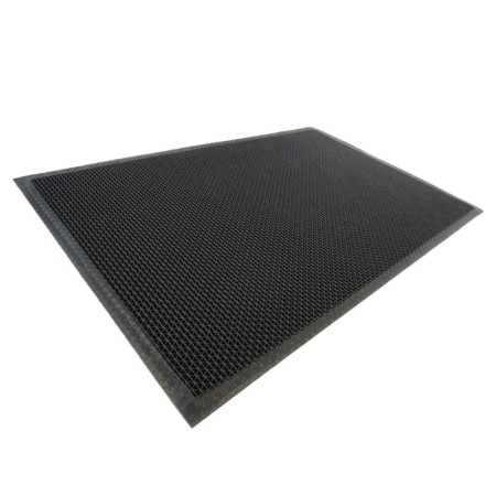 Rug "twist", size 40x60 cm, thickness 4.5 mm, black color