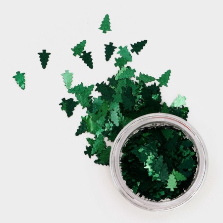 Glitter Figure Christmas tree green 0.5 g