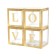 A set of boxes for balloon balls, gold, 30x30x30 cm, 4 pcs.