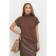 Women's turtleneck with short sleeve Eliseeva Olesya, size 42, brown color