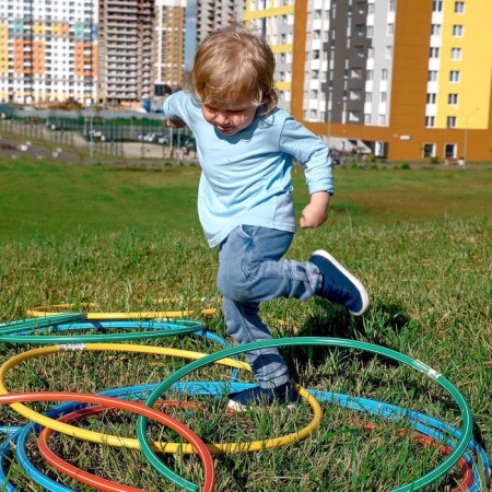 Hoop, diameter 70 cm, green color-9