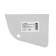 Rubber Tundra Spatula "Parus", white, 125 mm