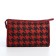 Cosmetic bag with lightning, red/black color