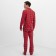 Pajama New Year's male kaftan "cage", red color, size 48
