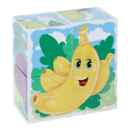 Cubes "Fruits", 4 pieces-2