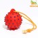 Brying "Ball on the rope" for dogs, 8 cm, red