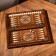 Handmade chess-nards "Patterns with a harsh", 40x20 cm, an array of walnut, Armenia