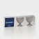 Set of glass creamy "Luiza", 300 ml, 3 pcs